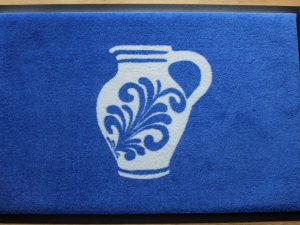 Fußmatte blau mit Bembel