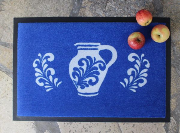 Fußmatte Bembel Motiv mit Apfel