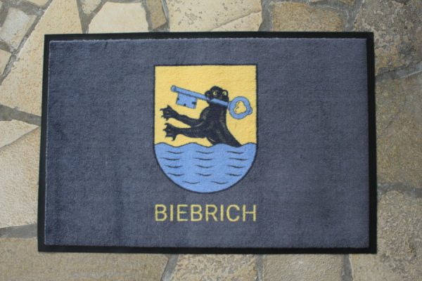 Wiesbaden Biebrich Wappen Vorort Fußmatte